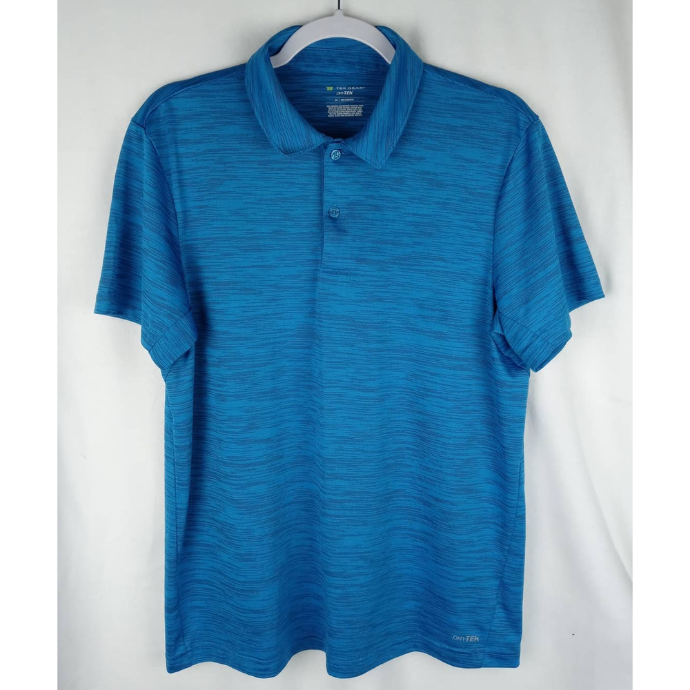Men's Tek Gear DryTek Polo Blue size M